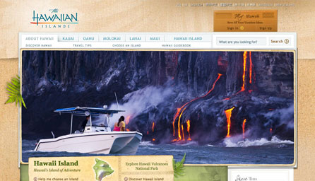 Hawaii's Offical Tourism Site - Redesign