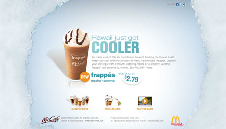 McCafetime Micro Site